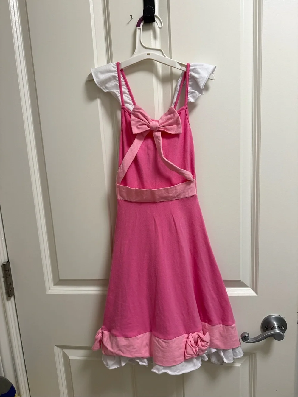 Girls Pink Bow Theater Costume Dress